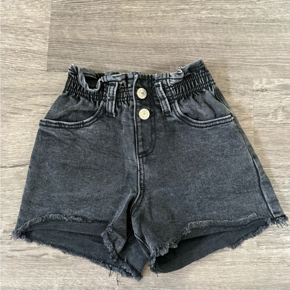 Zara Black Denim Kids Shorts